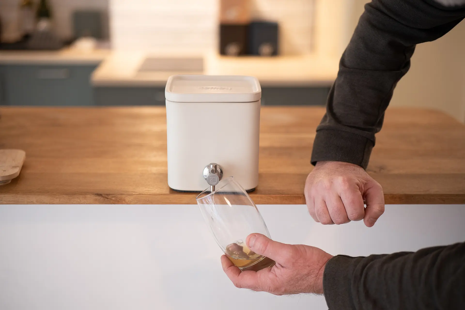 Kombucha servi avec le Kube